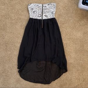 High Low Black Dress. NEVER WORN. Size S